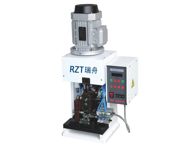 เครื่องปอกสายไฟและสายจีบแบบกึ่งอัตโนมัติซูเปอร์ปิดเสียงด้วยโหมดเทอร์มินัลจีบแนวตั้ง
